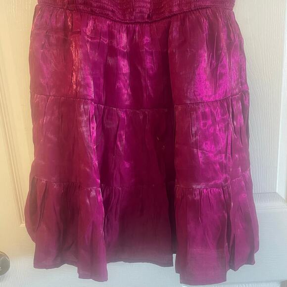 Heart & Heels fuchsia shocked mini dress with a sweetheart neckline size medium - Picture 16 of 16